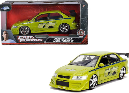 Fast and Furious Brian Mitsubishi Lancer Evolution VII diecast 1:24