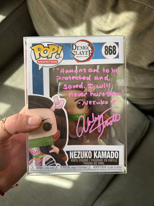 Demon Slayer Nezuko #868 (Autographed) Funko Pop