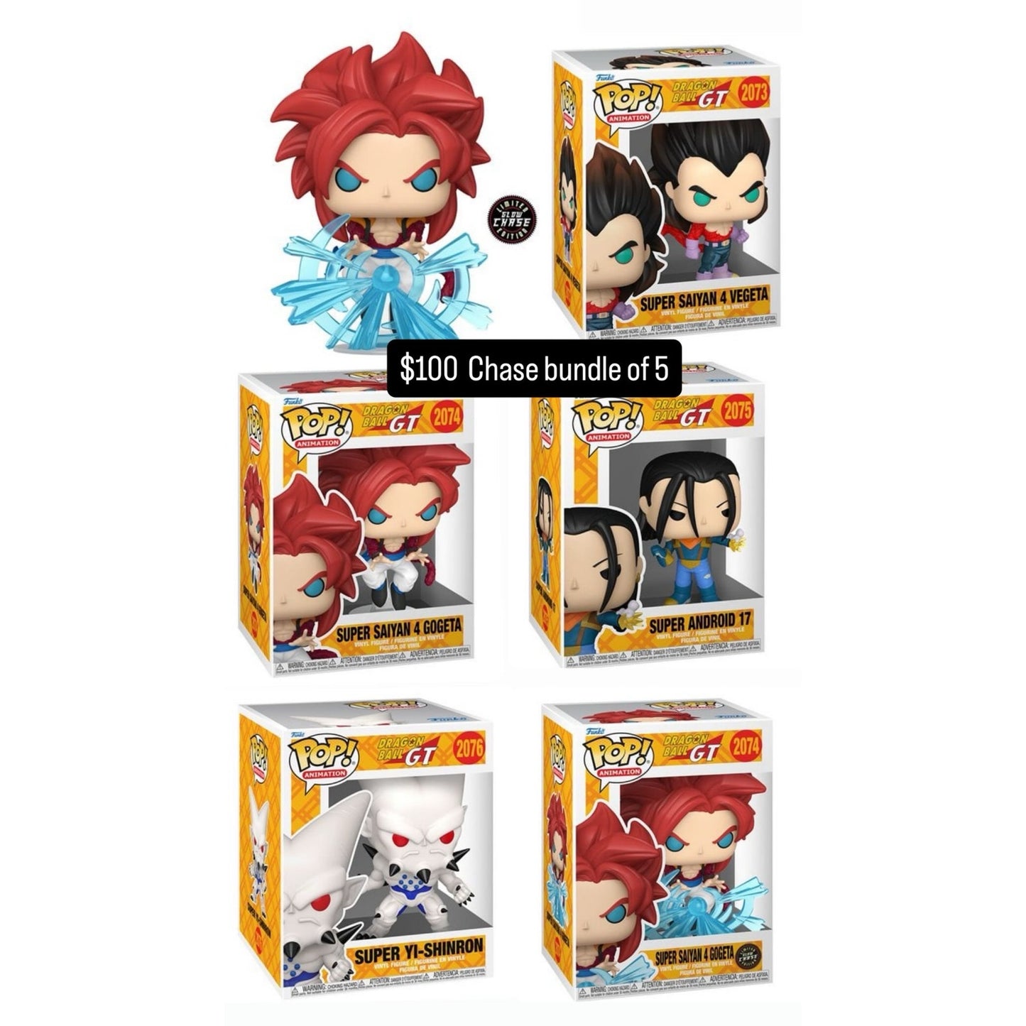 Dragon Ball GT Super Chase Bundle of 5