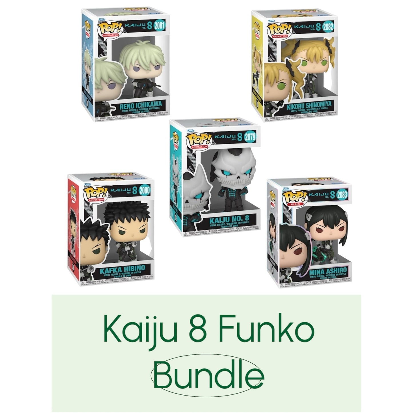 Kaiju 8 Funko Pop! Bundle of 5