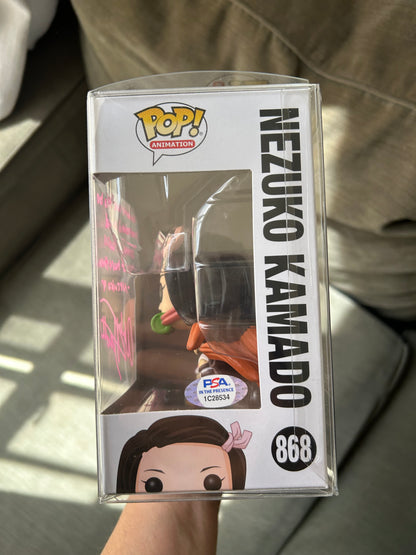 Demon Slayer Nezuko #868 (Autographed) Funko Pop