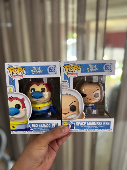 Funko Pop Ren Stimpy Bundle Space Madness Ren and Stimpy