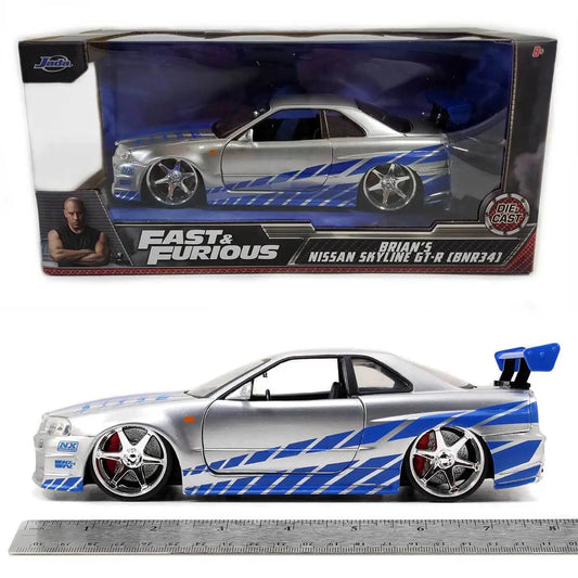 Fast and Furious Brian Skyline GT-R 34 diecast 1:24