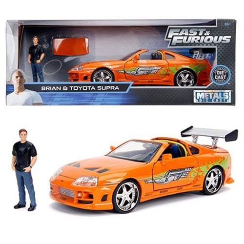 Fast and Furious Brian & Toyota Supra diecast 1:24