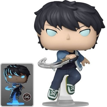 Funko Pop! Solo Leveling : Sung Jinwoo #1982 Chase Bundle with Pop Protector